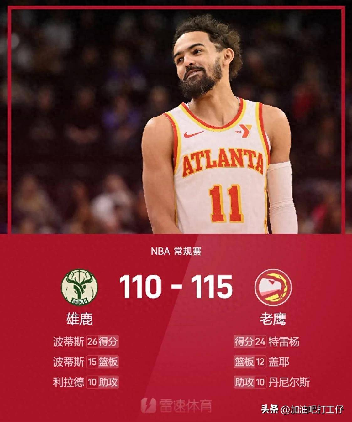 开云体育-包含雄鹿当家球星大爆发，独揽+得分的词条
