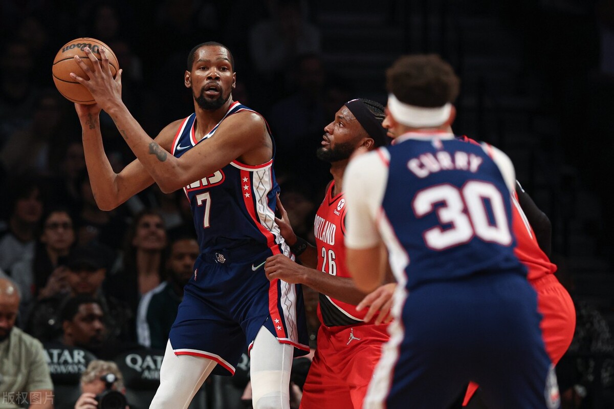 篮网大胜开拓者，东部排名升至第五